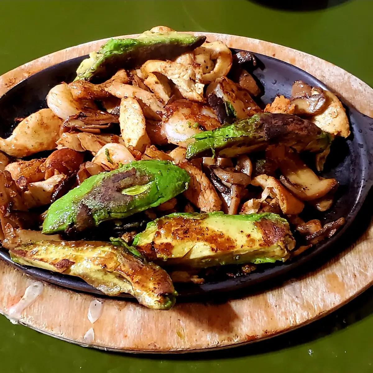Fajitas with Avocado Slices