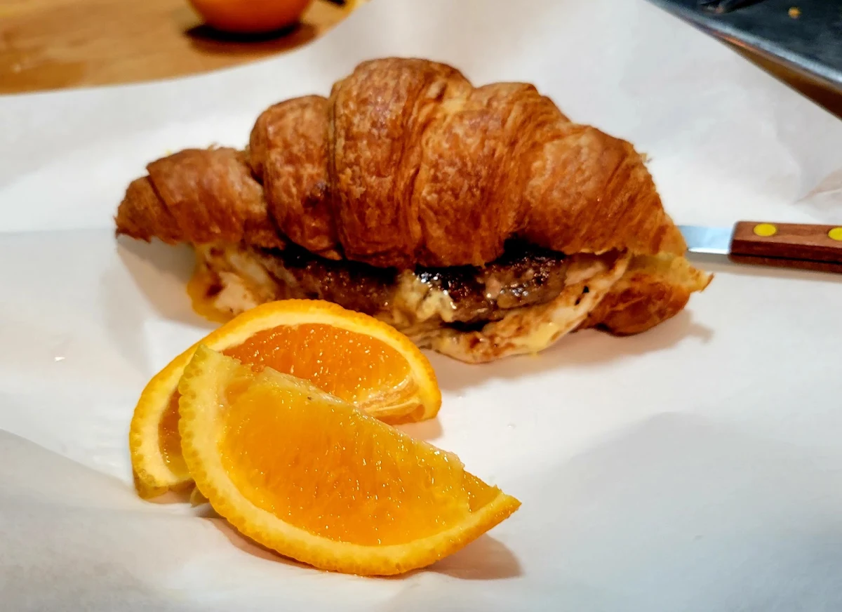 Breakfast Sandwich on Croissant