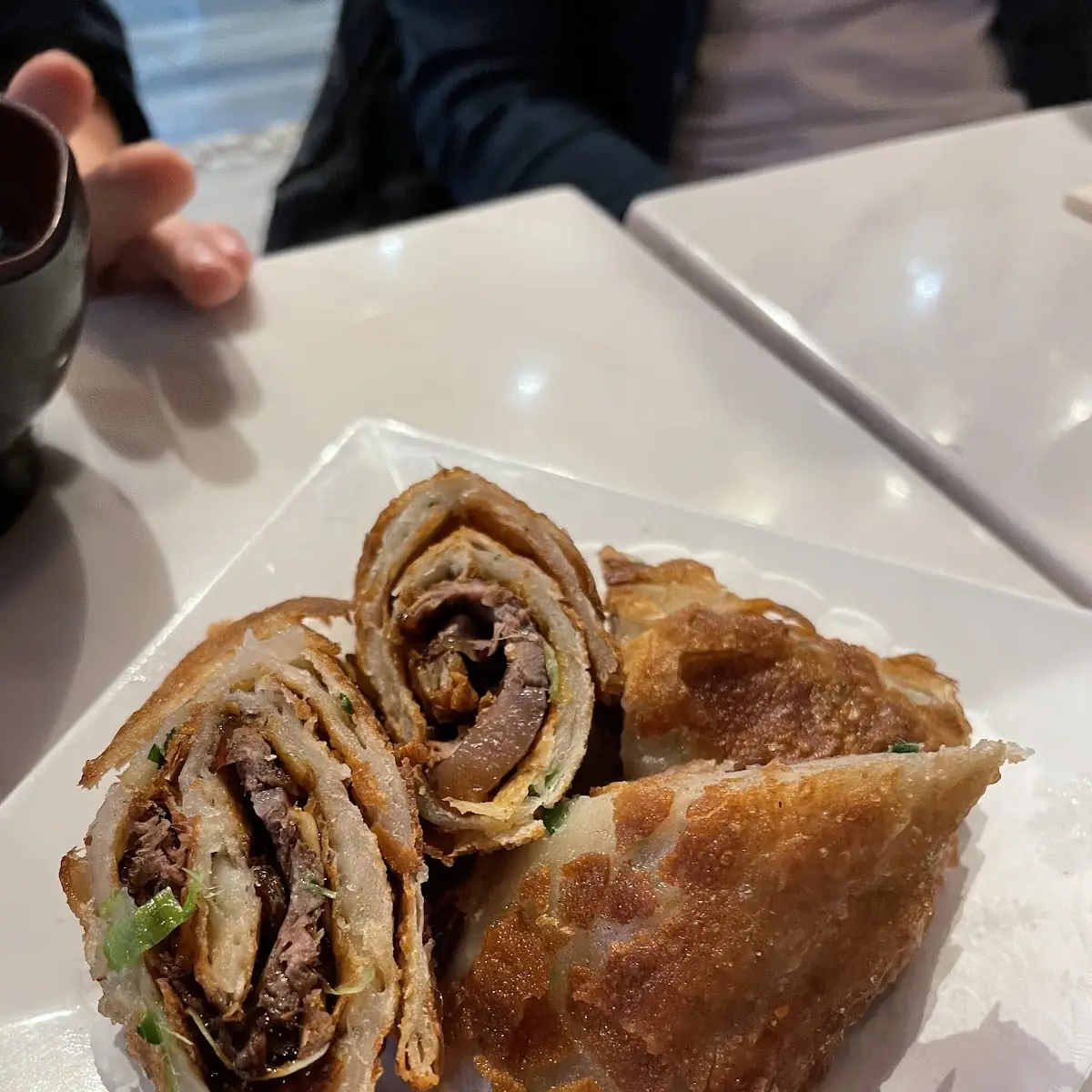Pancake with Sliced Beef