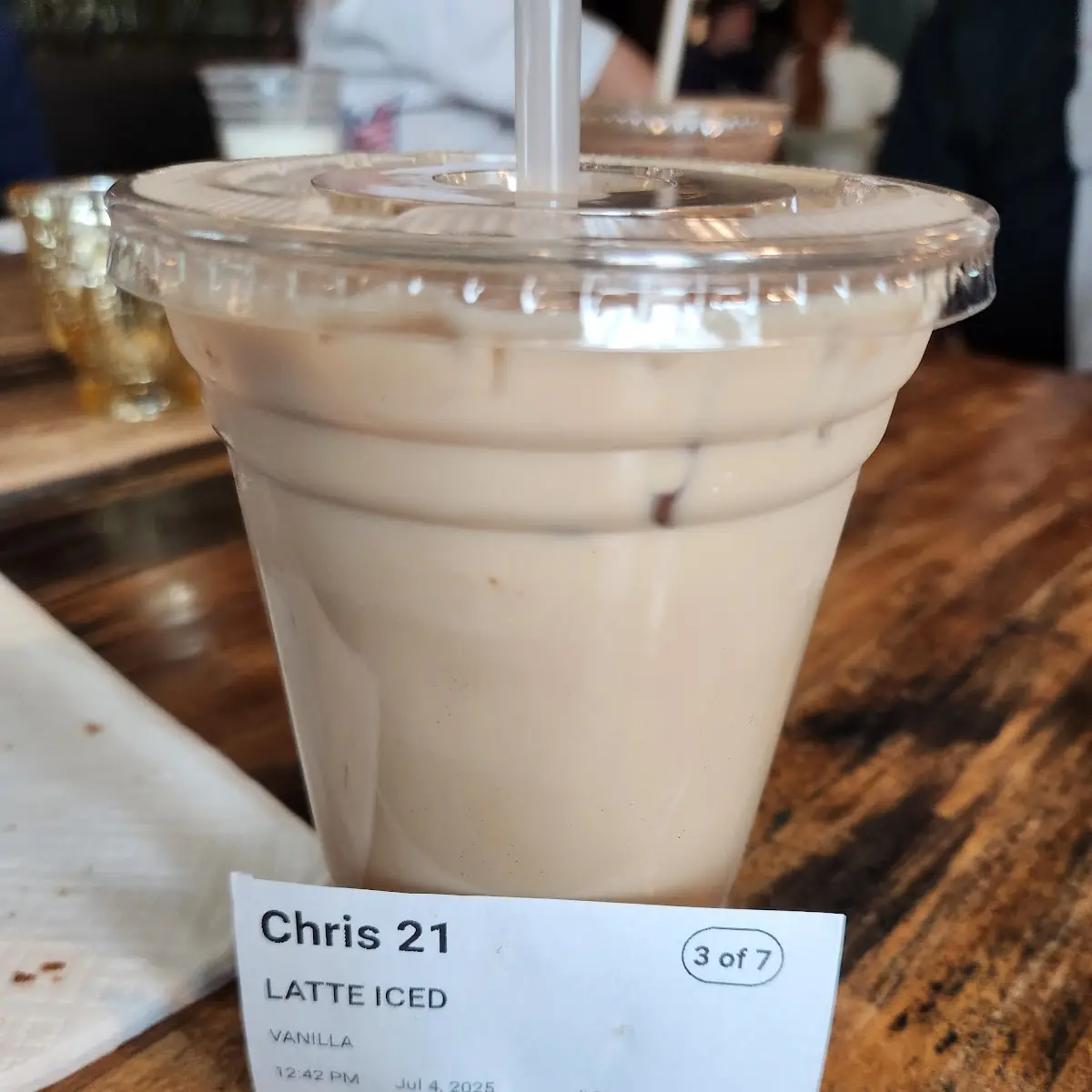 Iced Vanilla Latte