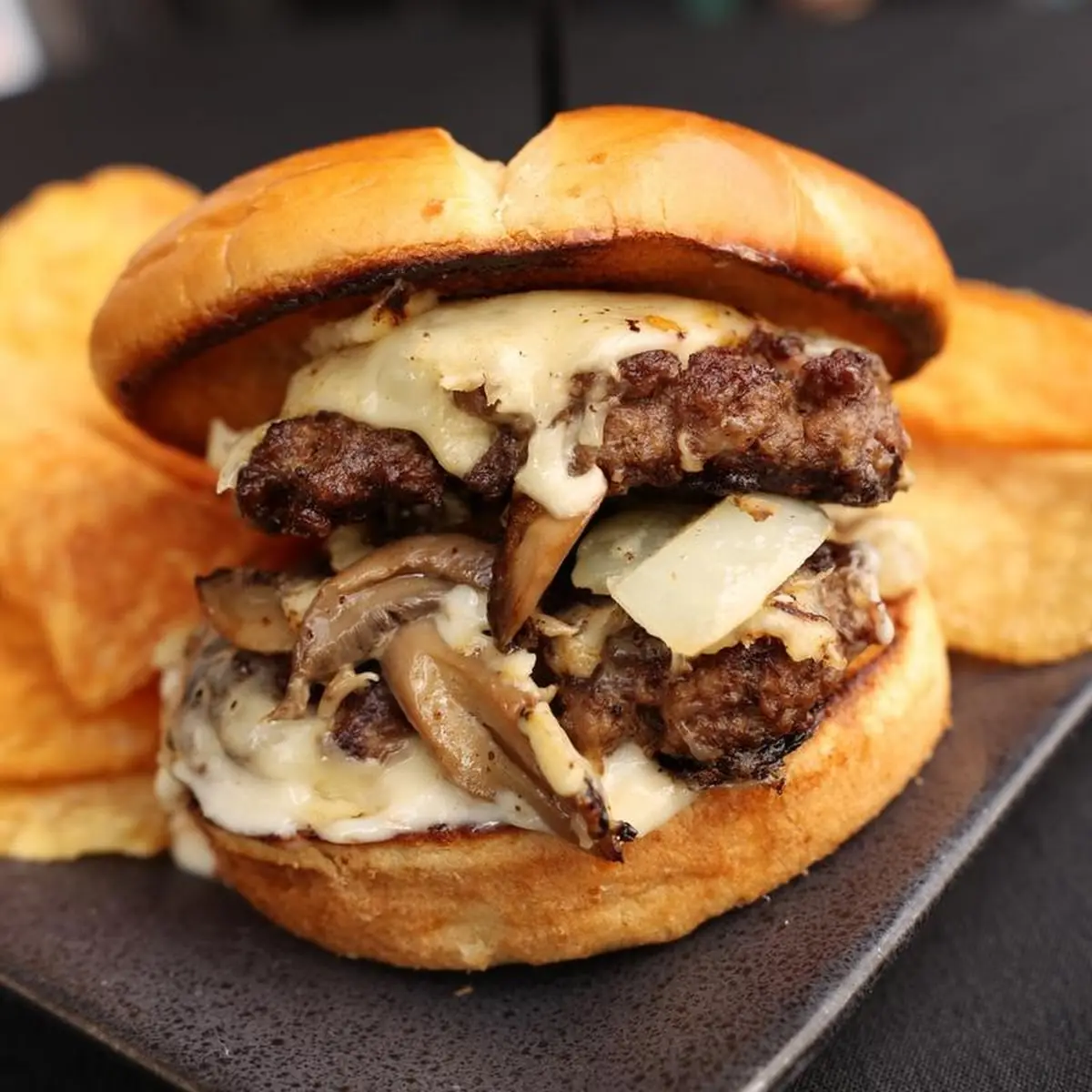 Mushroom Swiss Burger