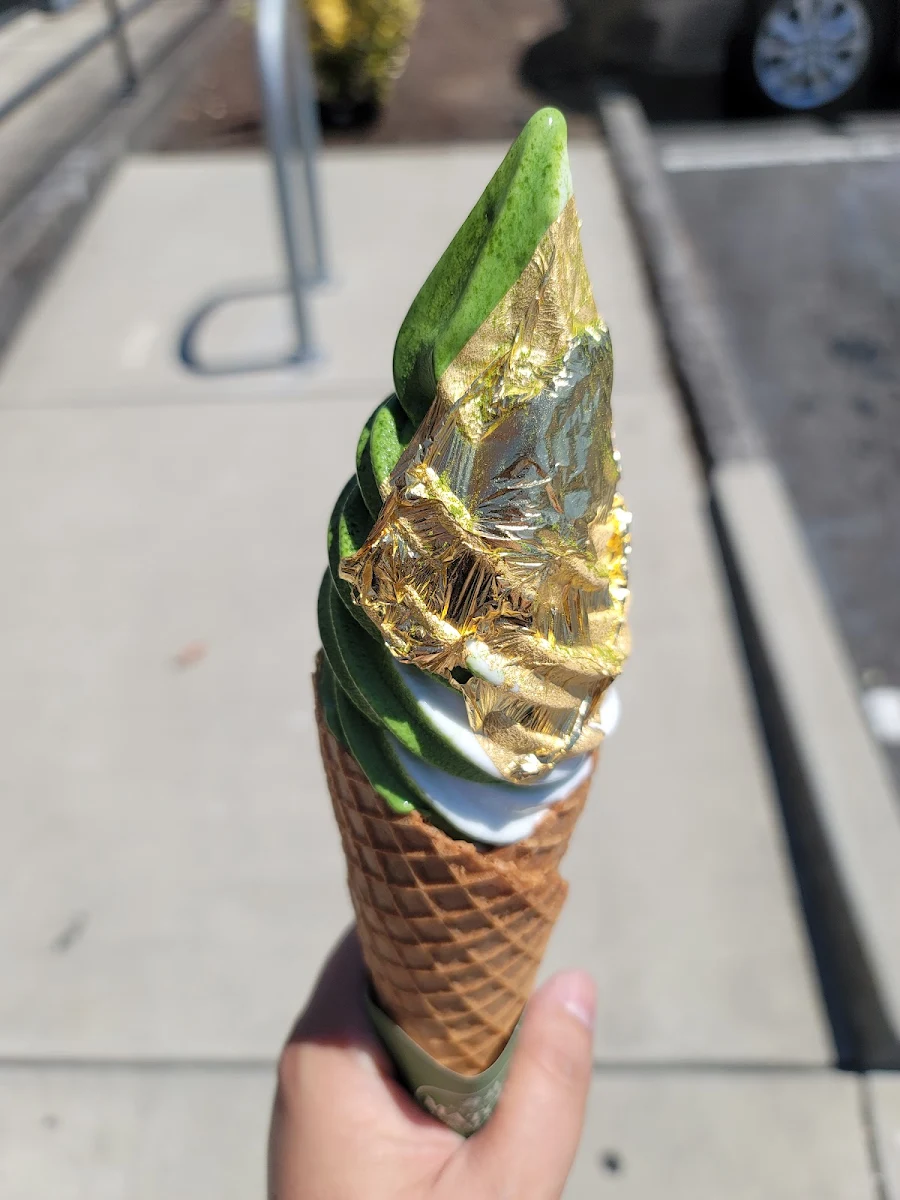 Golden Matcha Soft-Serve Ice Cream