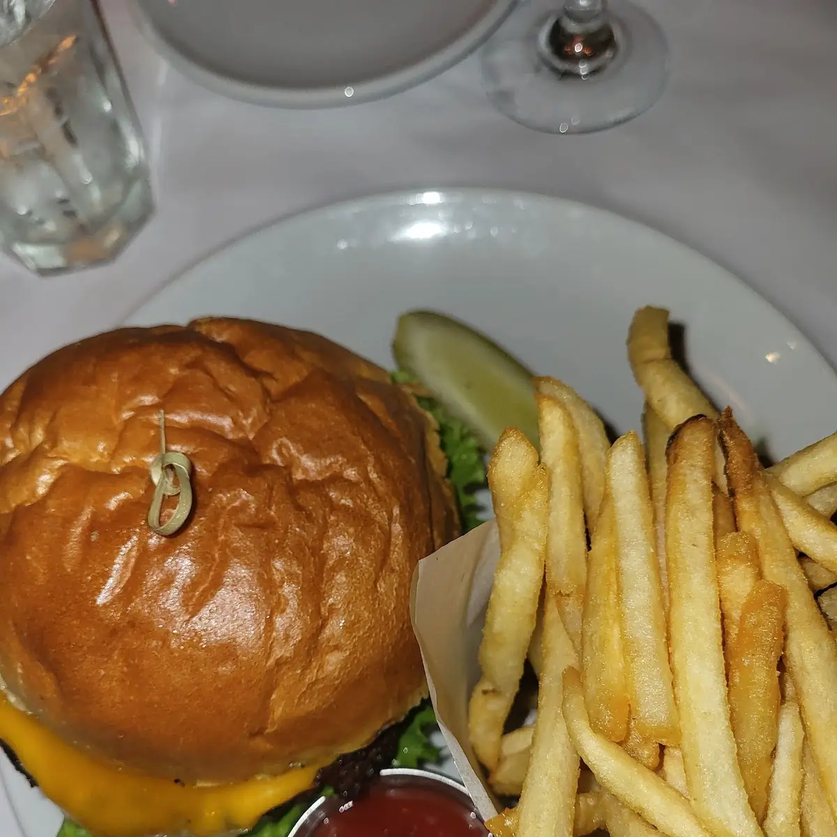 Plant Based Burger with Fries