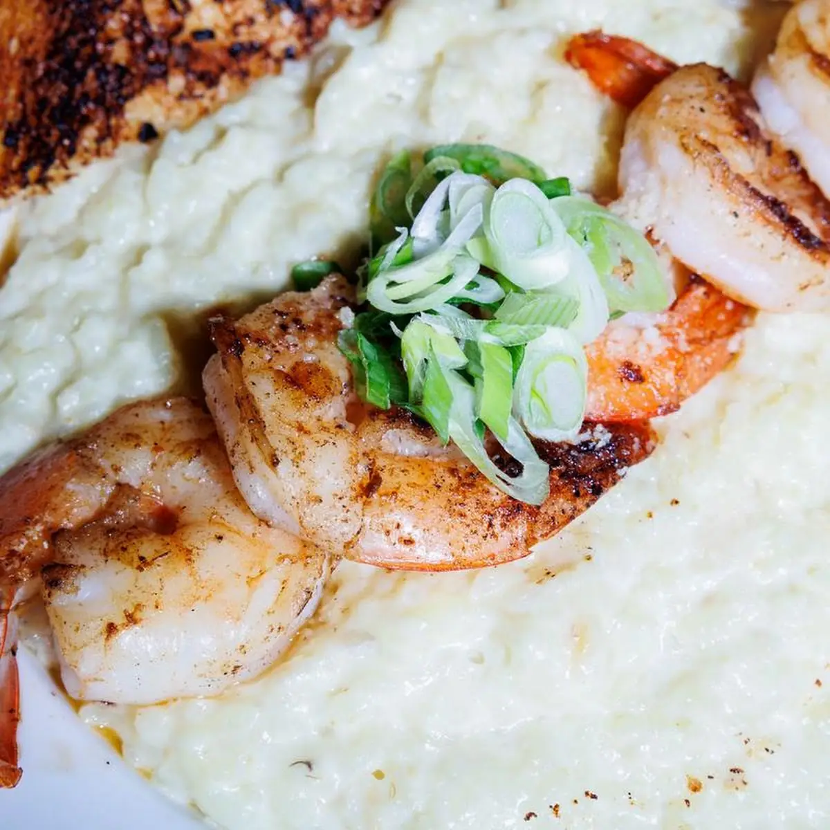 Risotto with Grilled Salmon or Shrimp