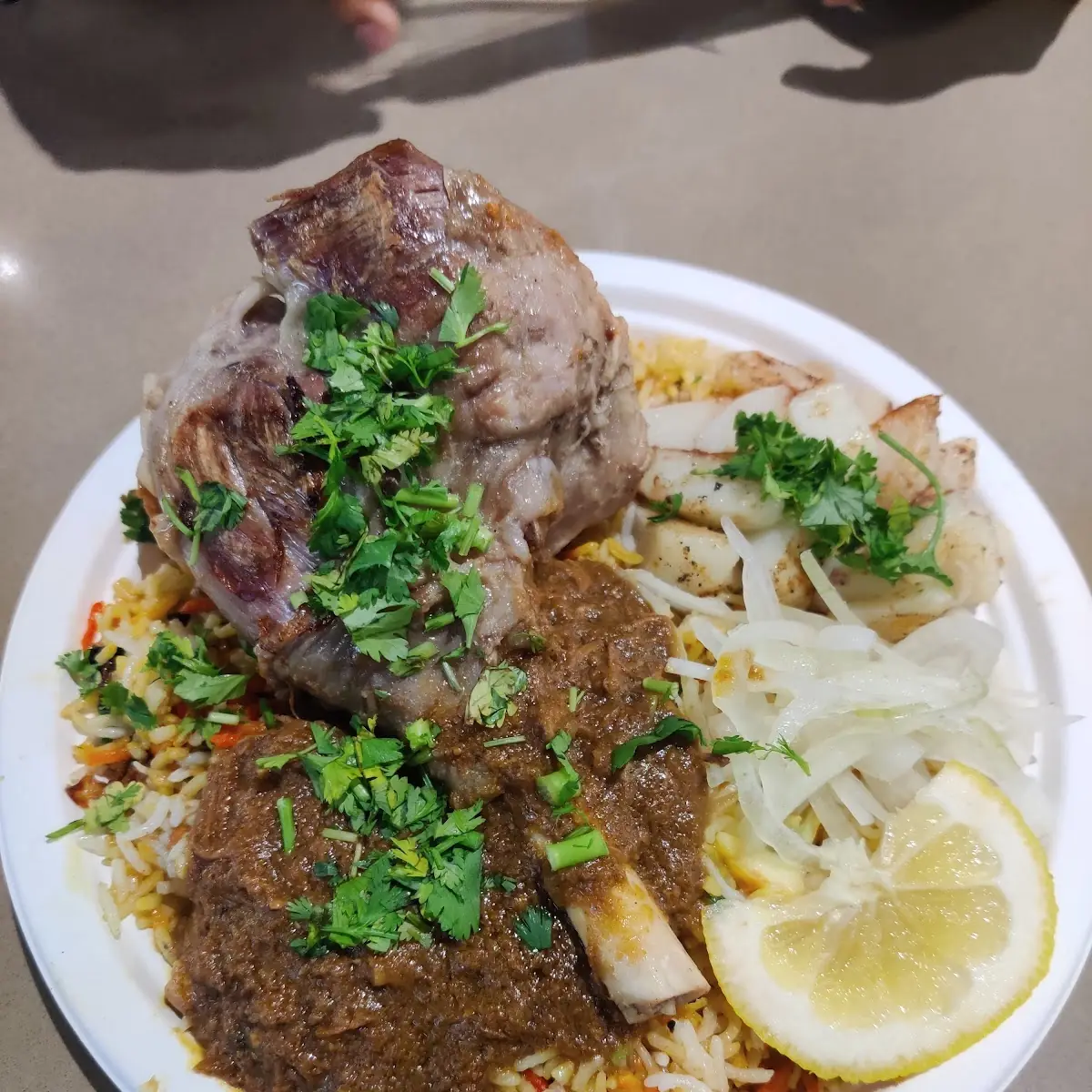 Steam Roast Lamb Shank with Bone