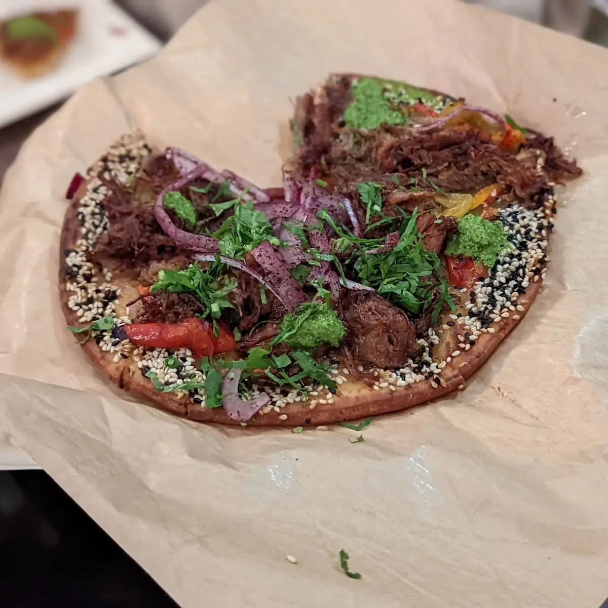 Focaccia Flatbread Crispy Navel Pastrami