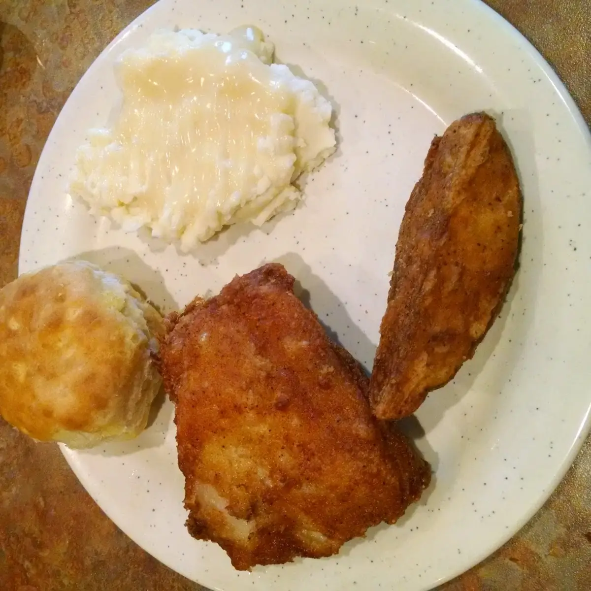 Fried Chicken and Potatoes