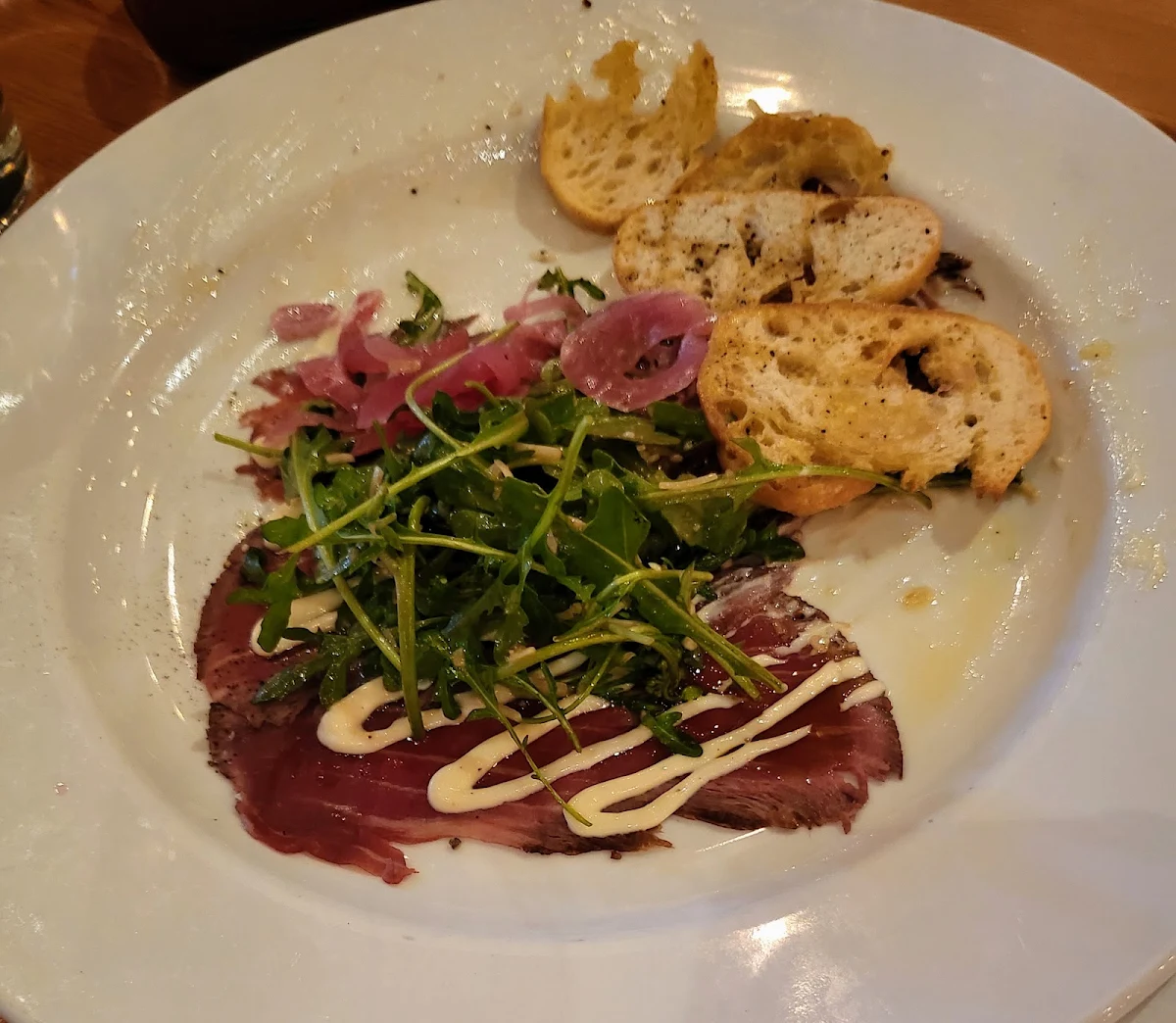 Beef Carpaccio, Vault Restaurant