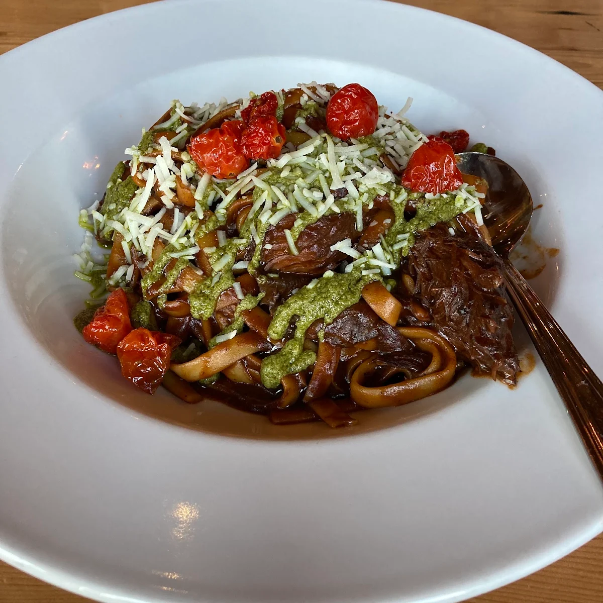 Braised Beef Fettuccine, Vault Restaurant