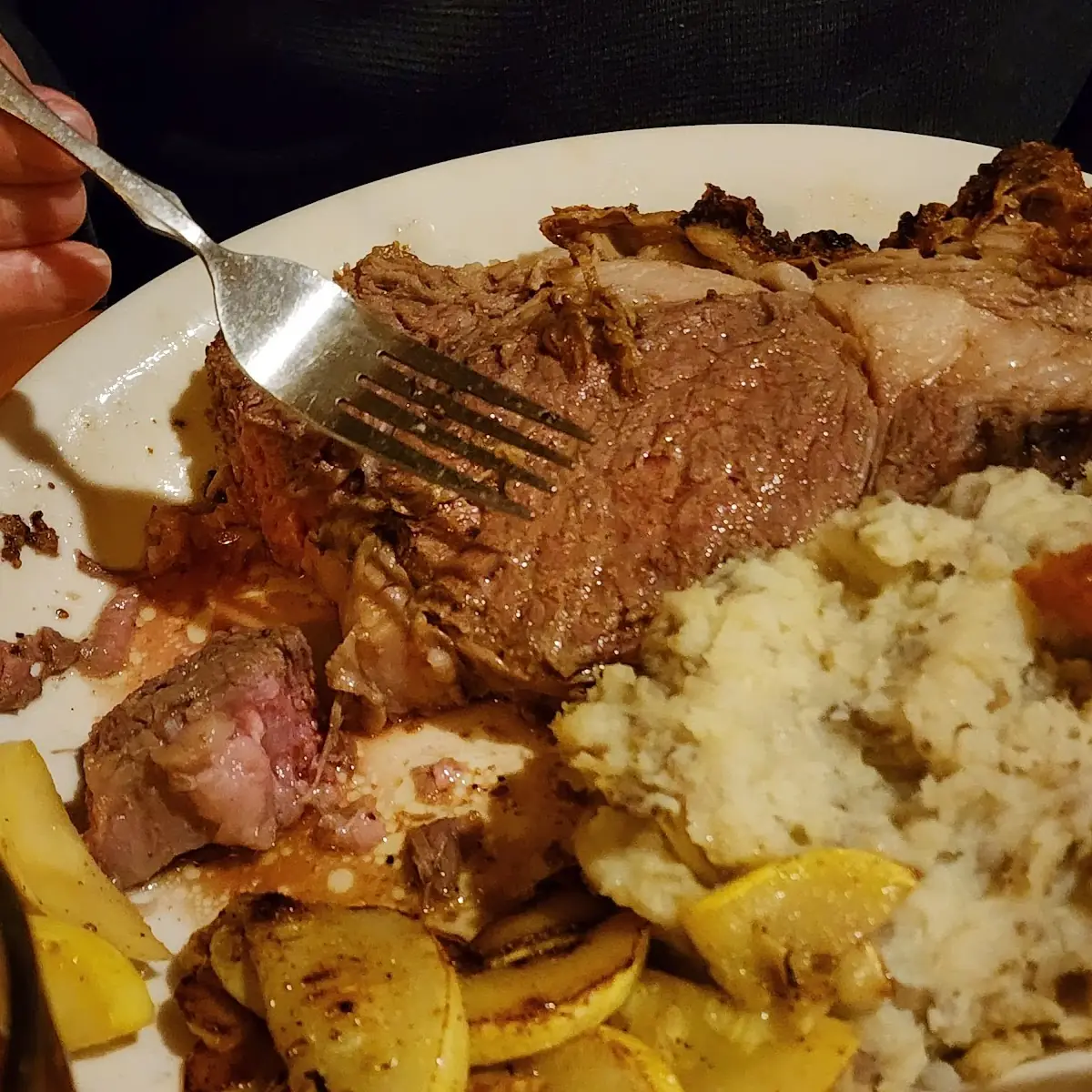 Prime Rib and Mashed Potatoes