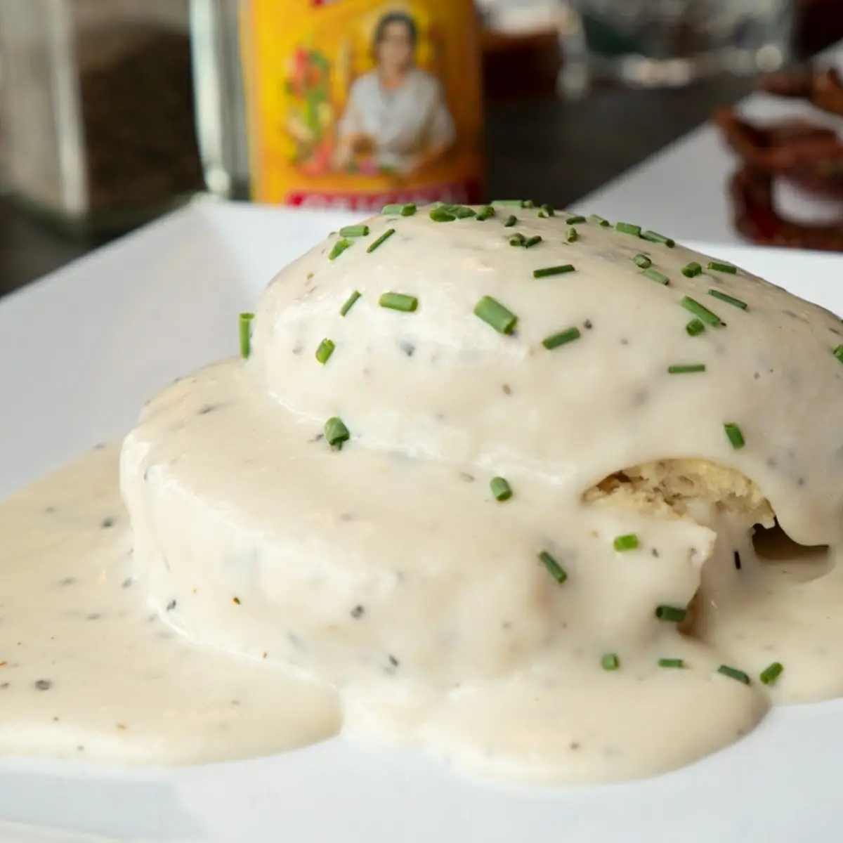 Waffles and Sausage Gravy