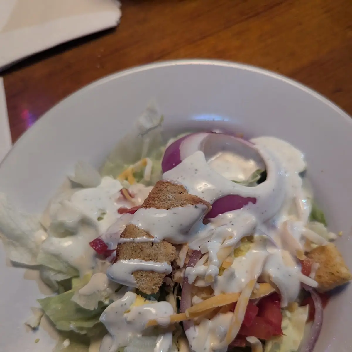 House Salad with Ranch Dressing