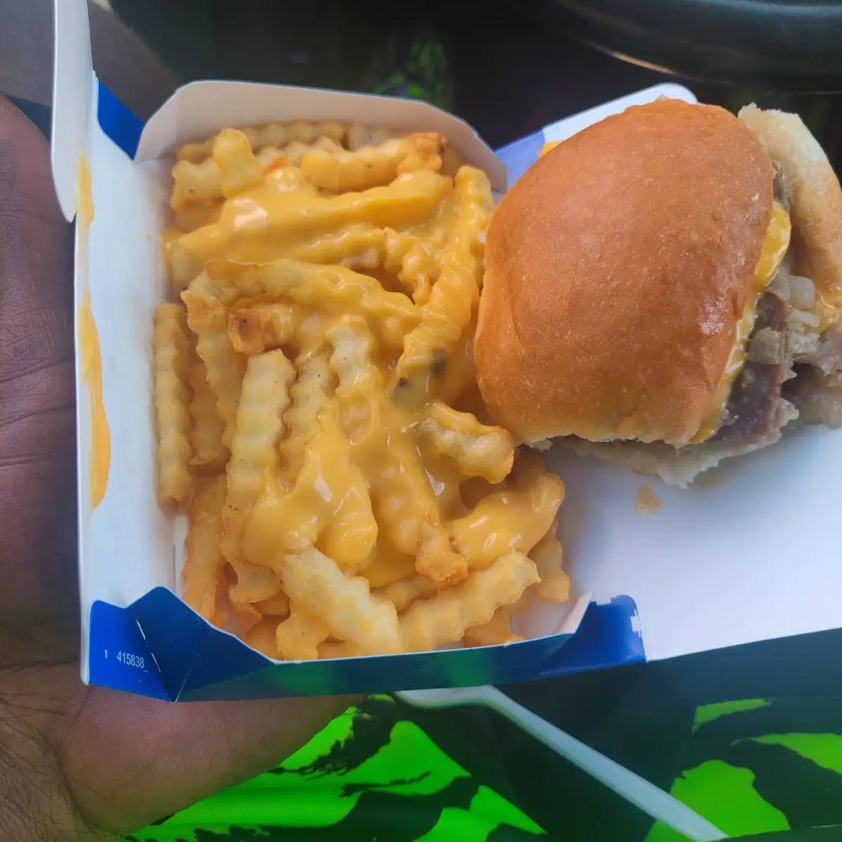 Double Cheeseburgers & Cheese Fries