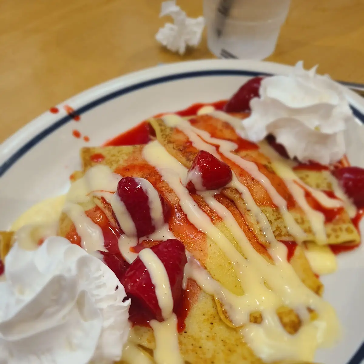 Strawberries & Cream Crepes