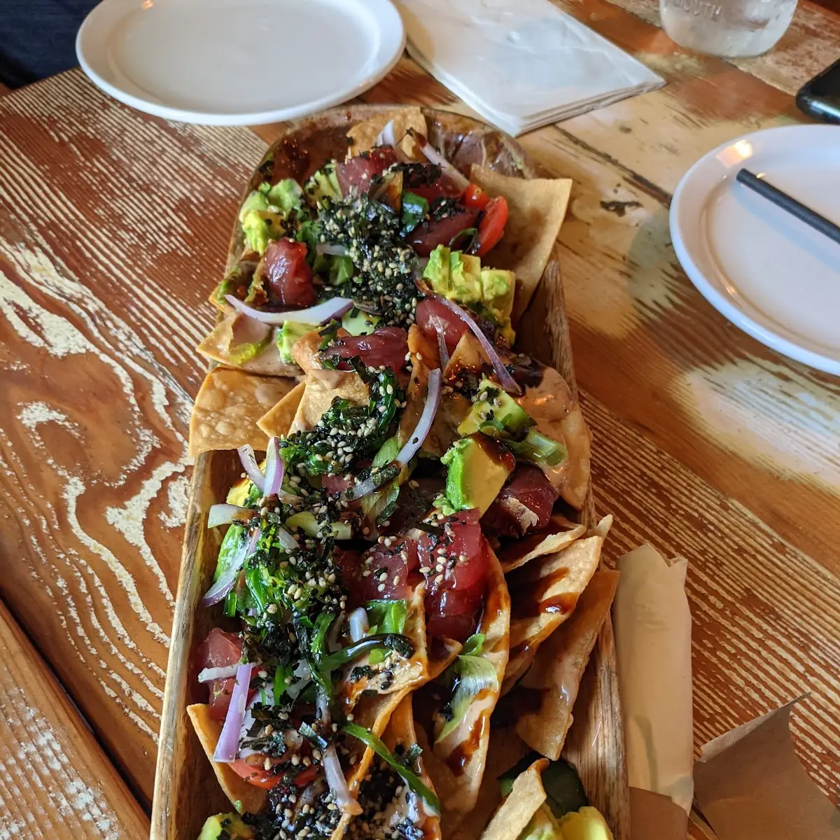Fresh Poke Nachos