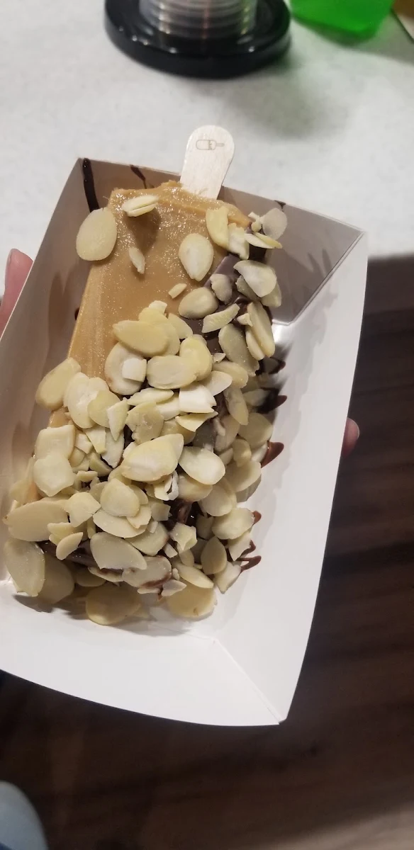 Coffee Paleta with Dark Chocolate & Almonds