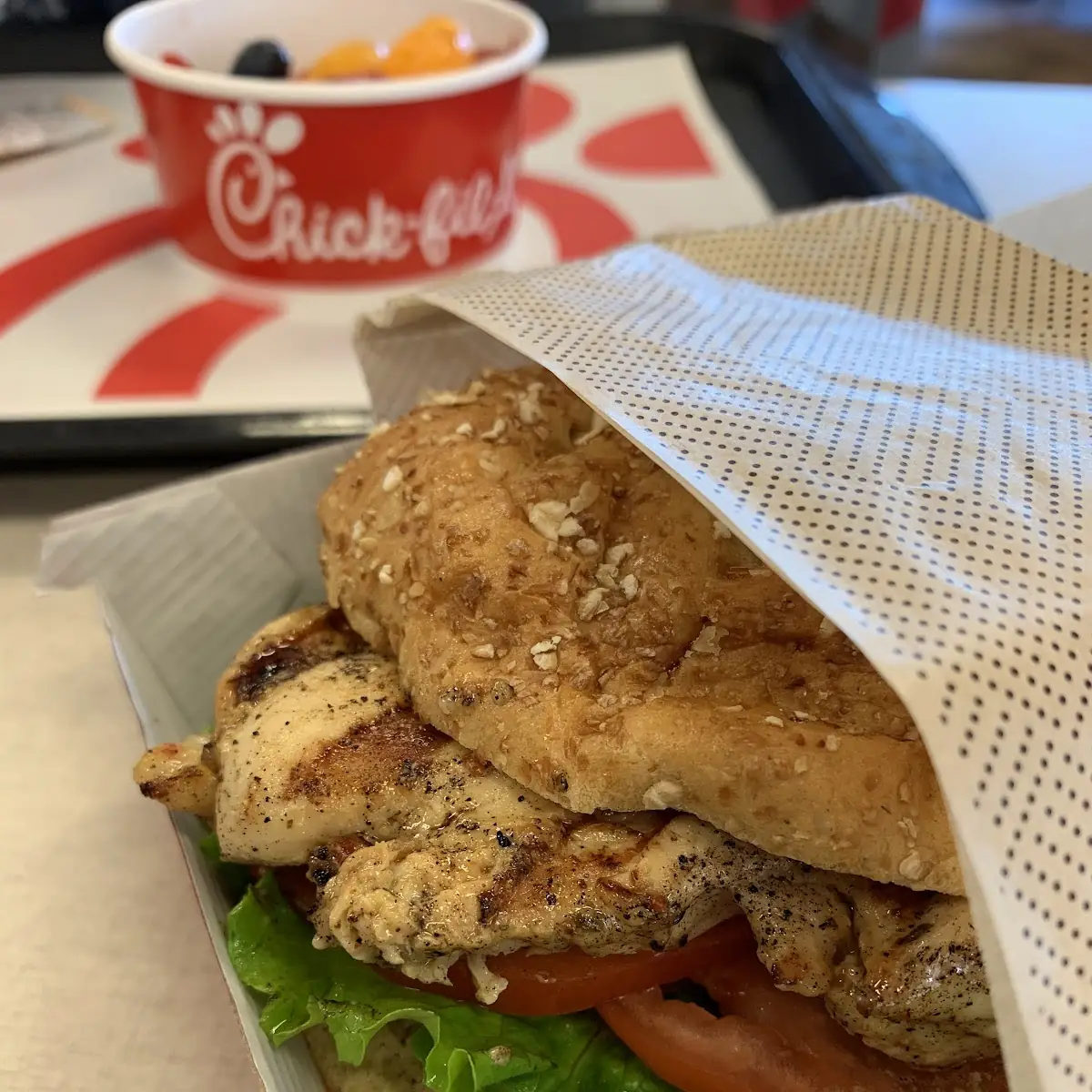 Chick-Fil-A Grilled Chicken Club Sandwich