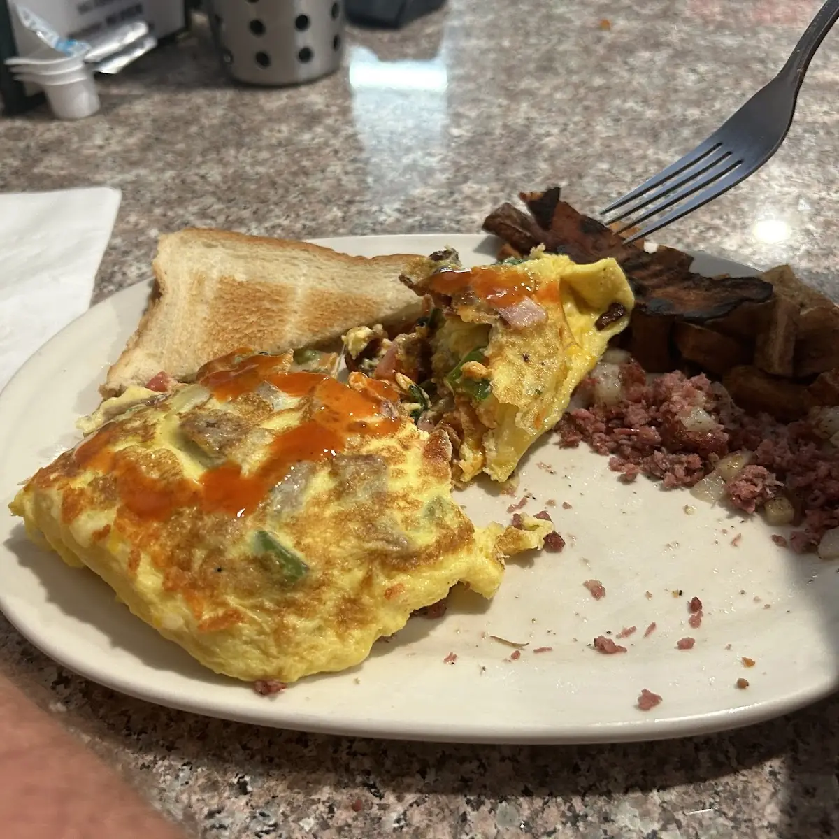 Meat and Cheese Omelet