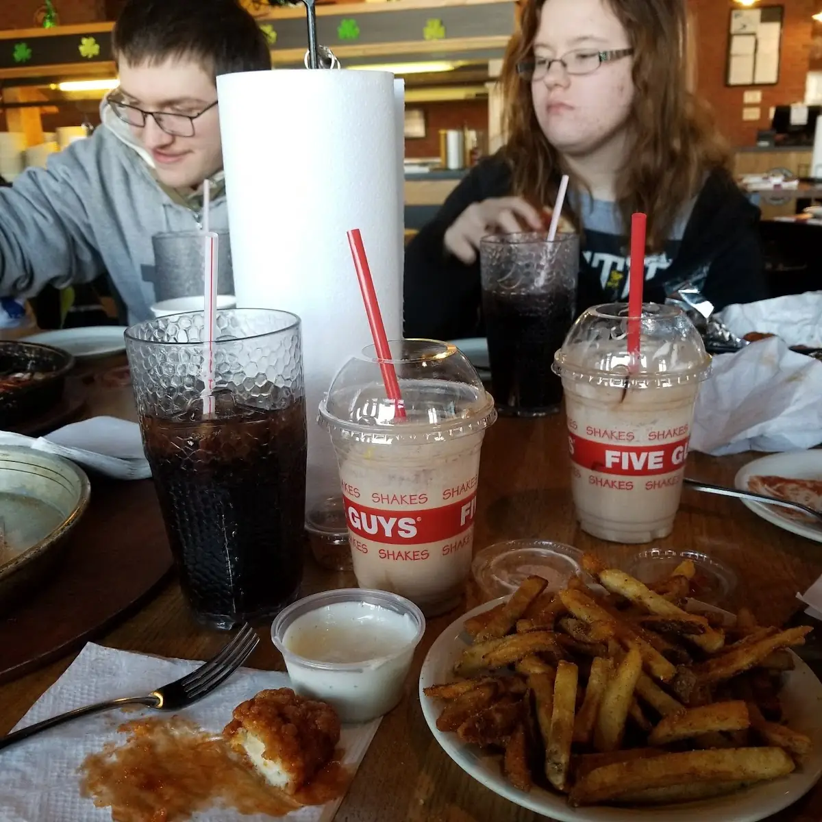 Pizza Hut and Five Guys at the Same Time