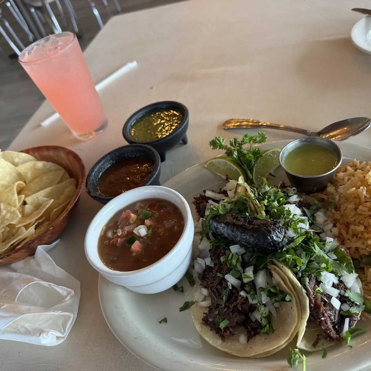 Street Tacos with Rice Beans