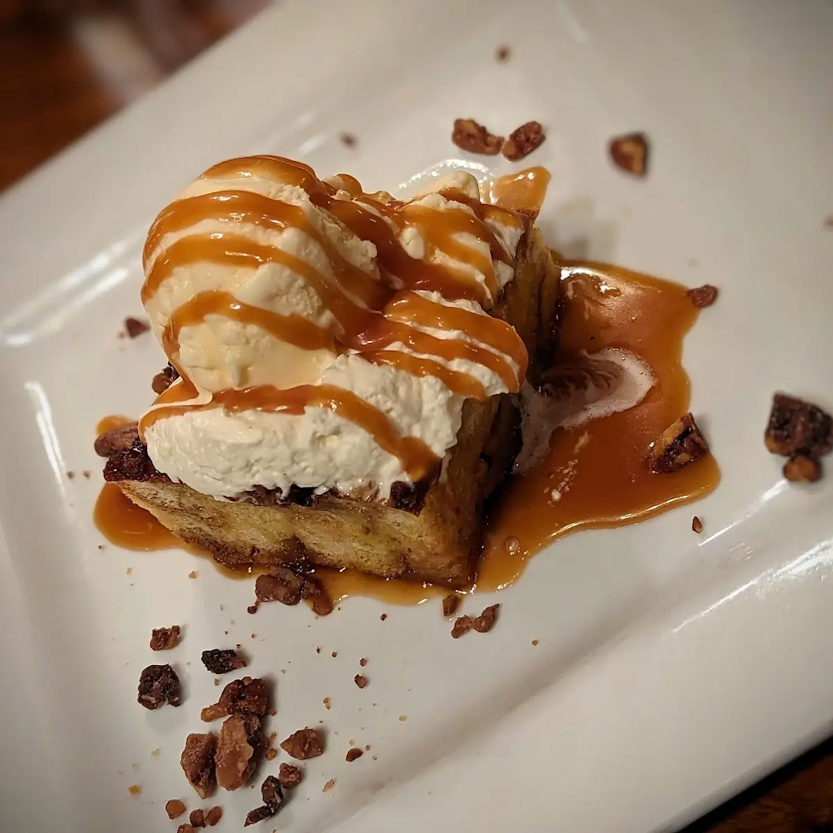 Bourbon Caramel Bread Pudding