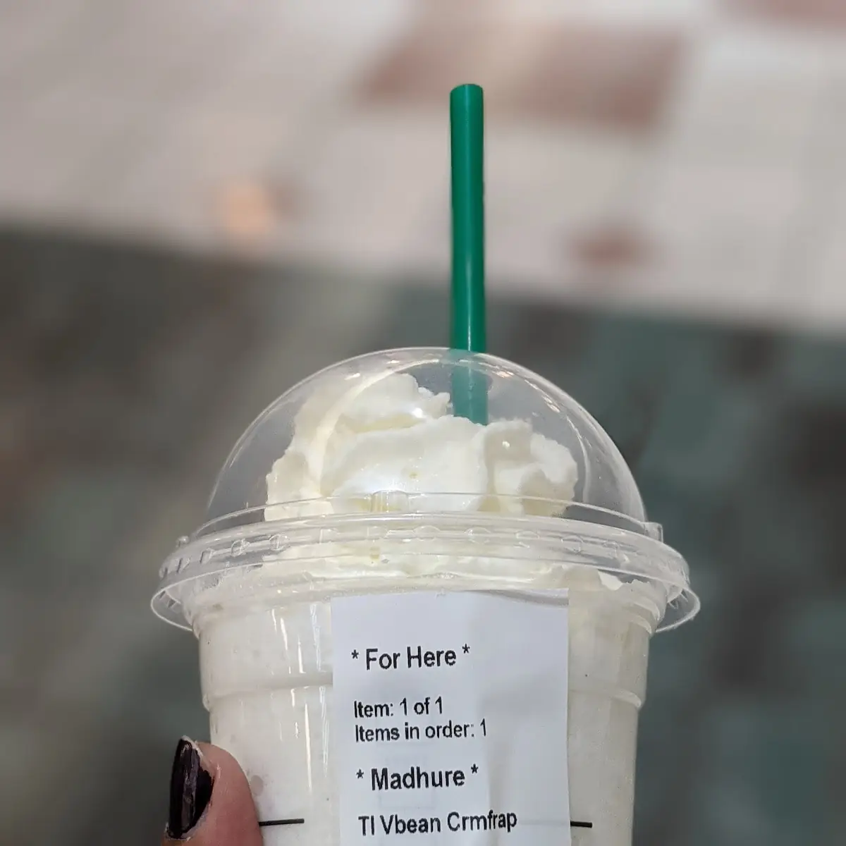 Vanilla Bean Crème Frappuccino Blended Crème