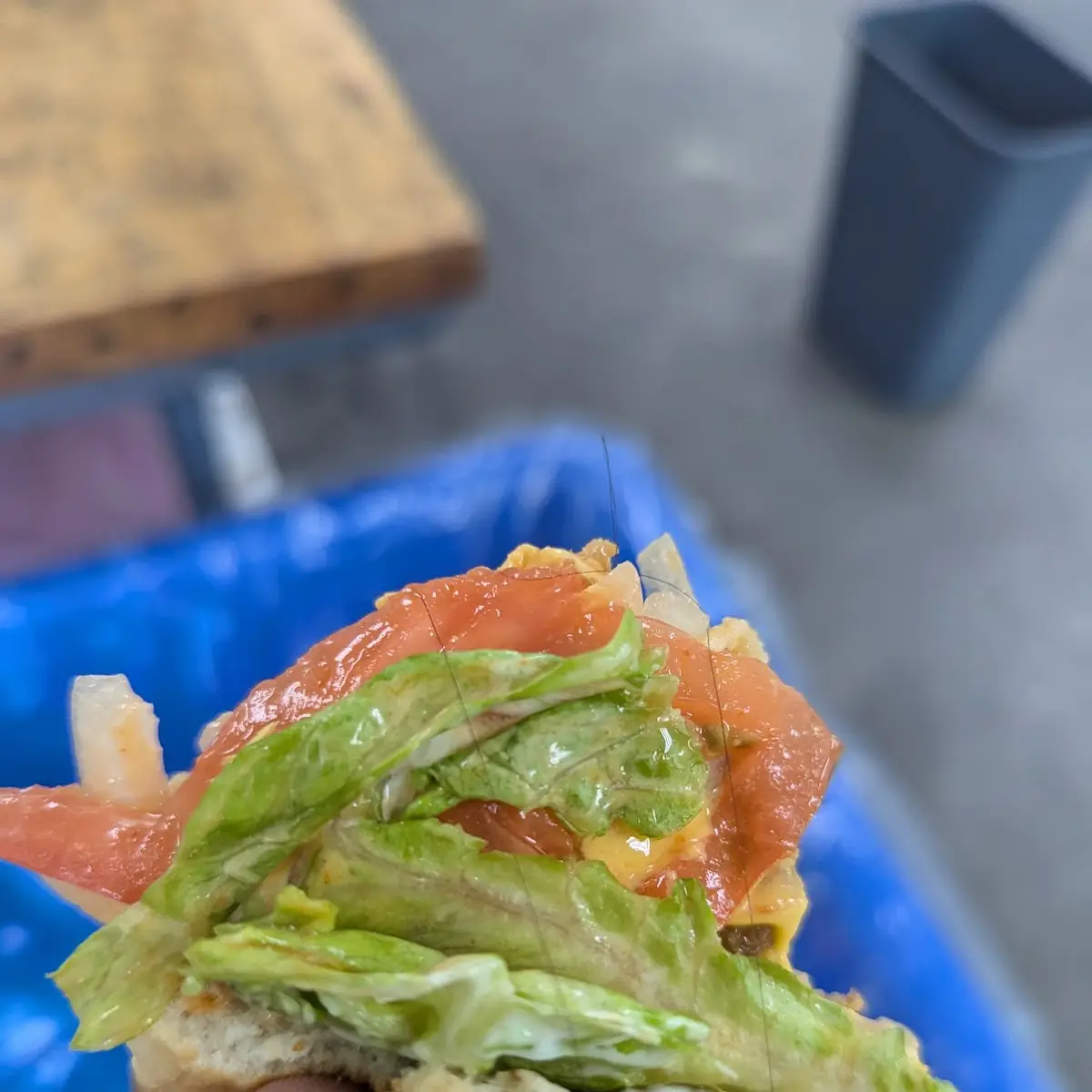 Hair Filled Burger