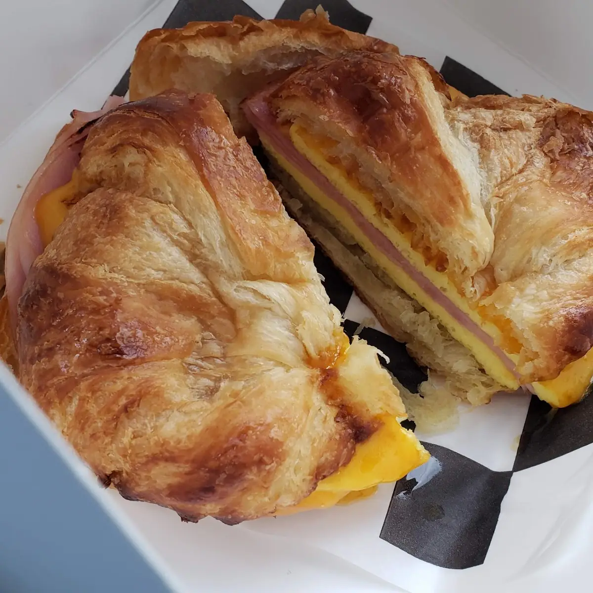 Ham Egg & Cheese Croissant