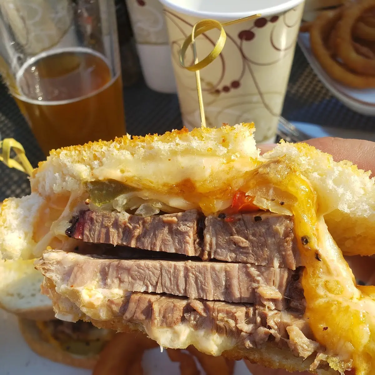 Brisket Grilled Cheese Sandwich