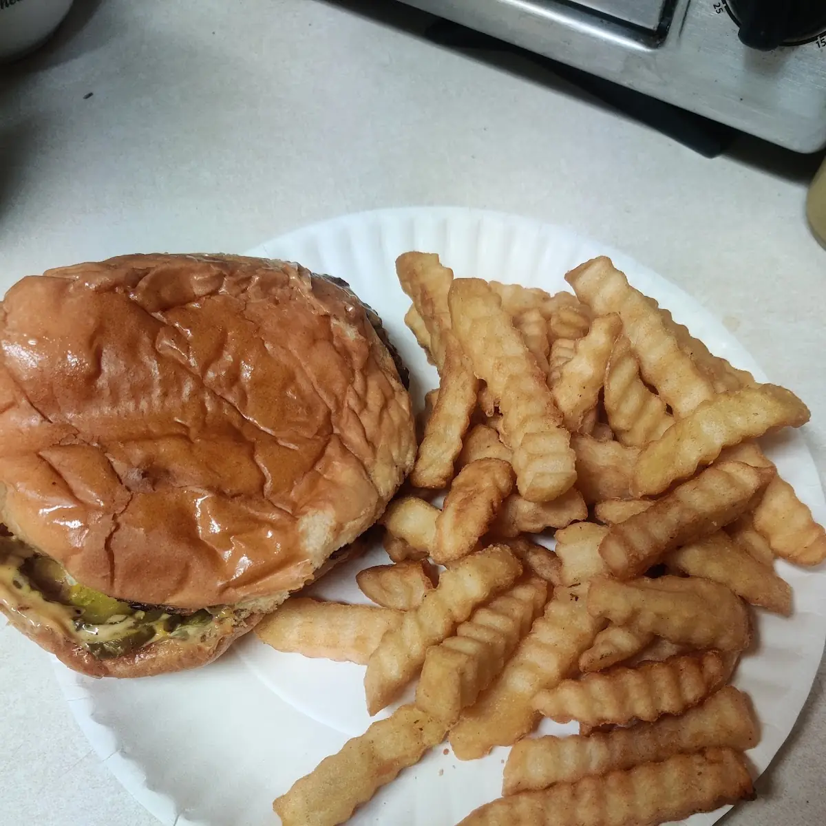 Burger and Fries
