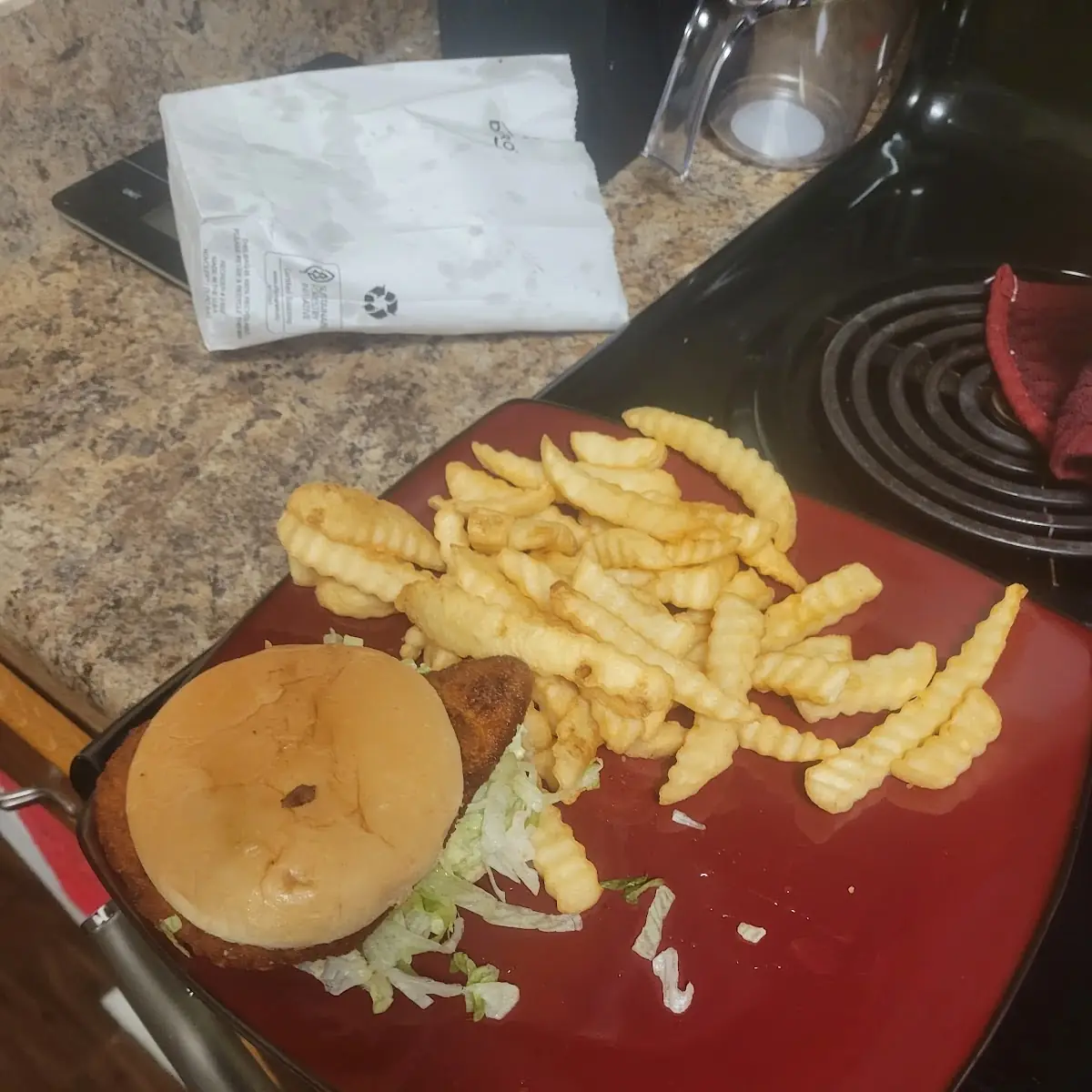 Chicken Breast Sandwich with Fries