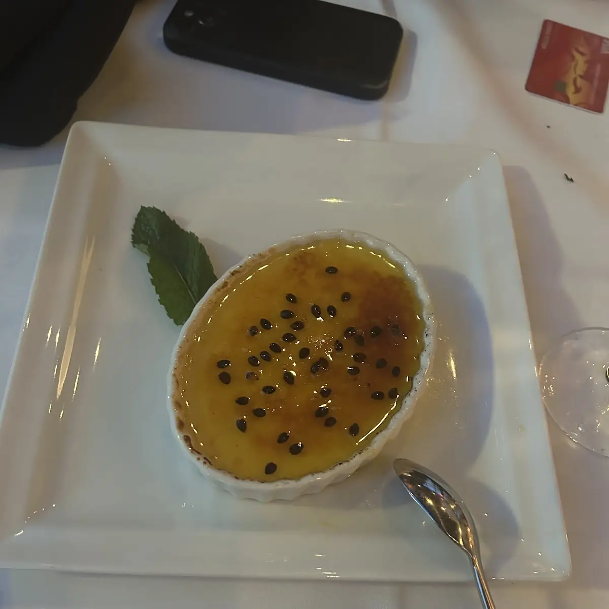Passion Fruit Crème Brûlée