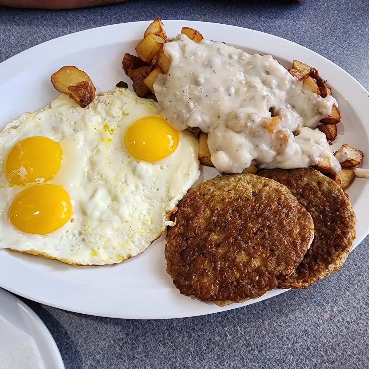 Two Egg Combos with Country Fried Steak