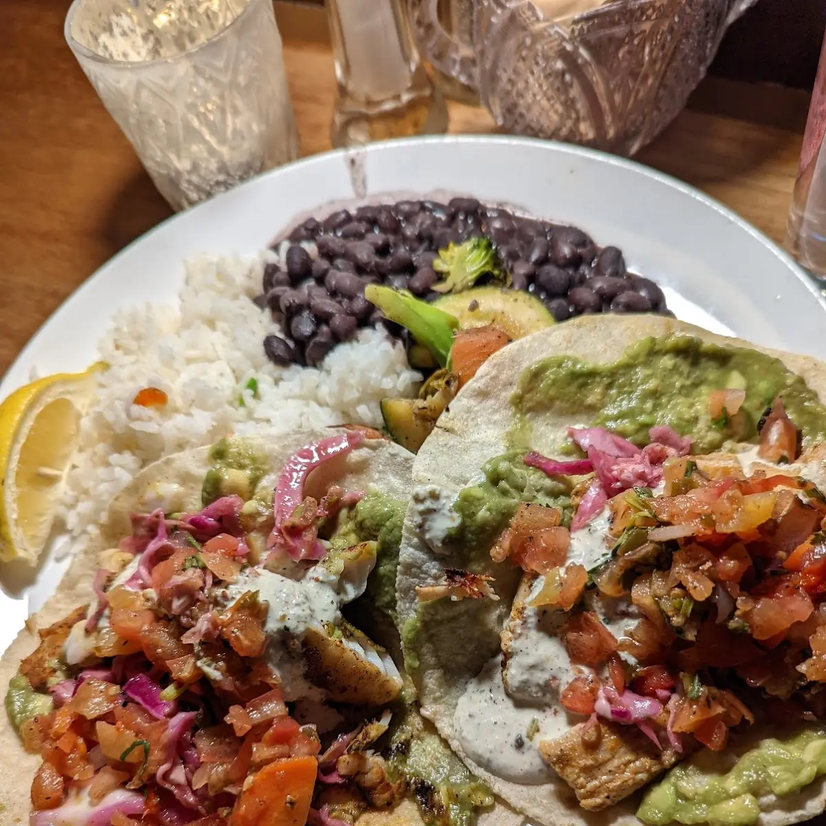 Fish Tacos with Black Beans