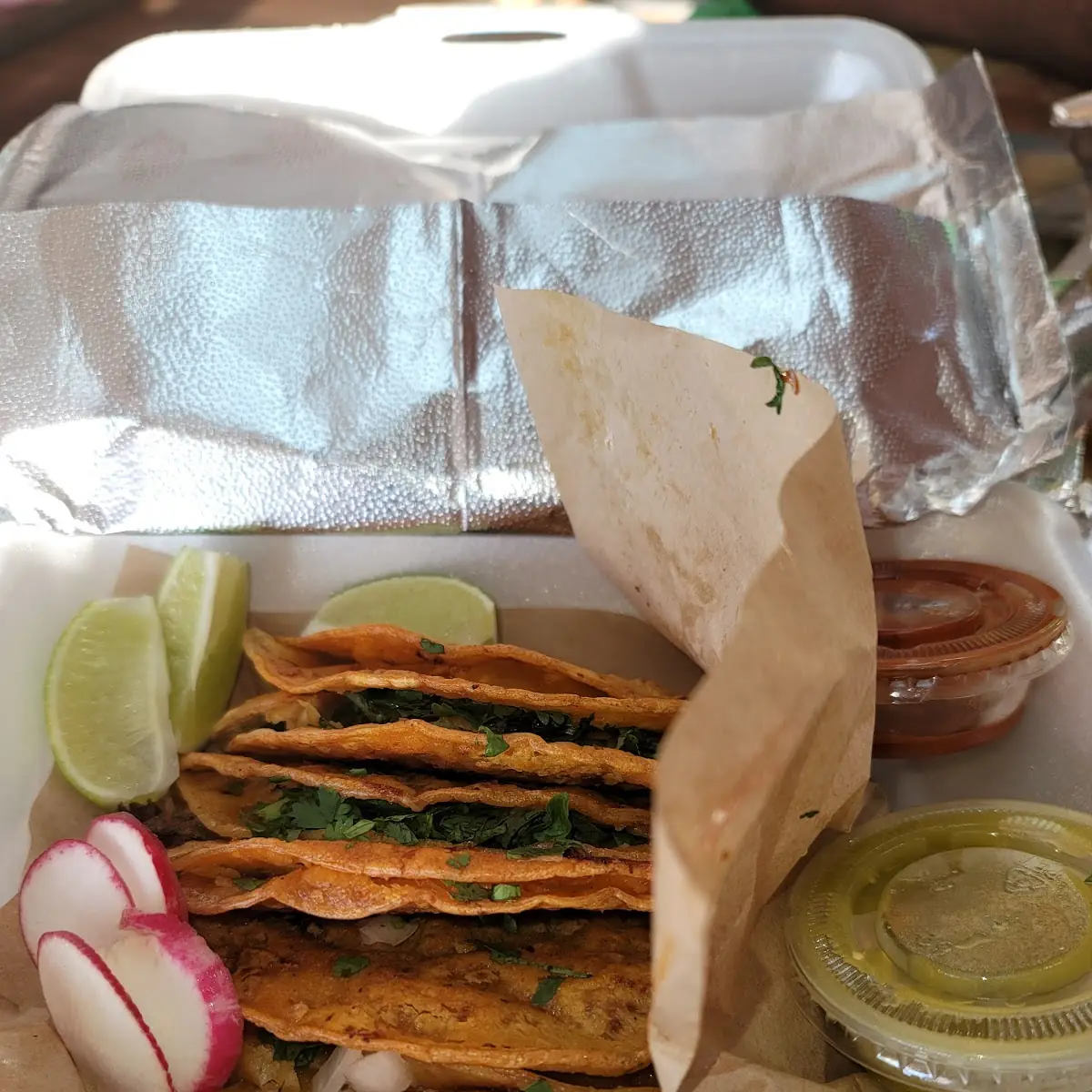 Beef Cheese Cilantro Onion Tacos