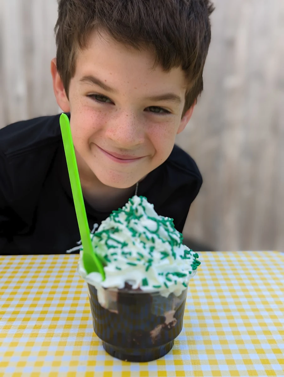 Hot Fudge Sundae with Celtics Sprinkles