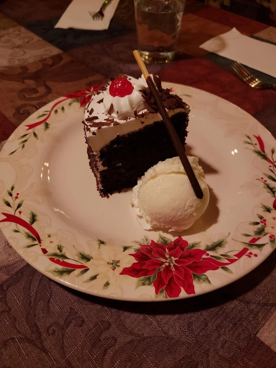 Chocolate Cake and Ice Cream