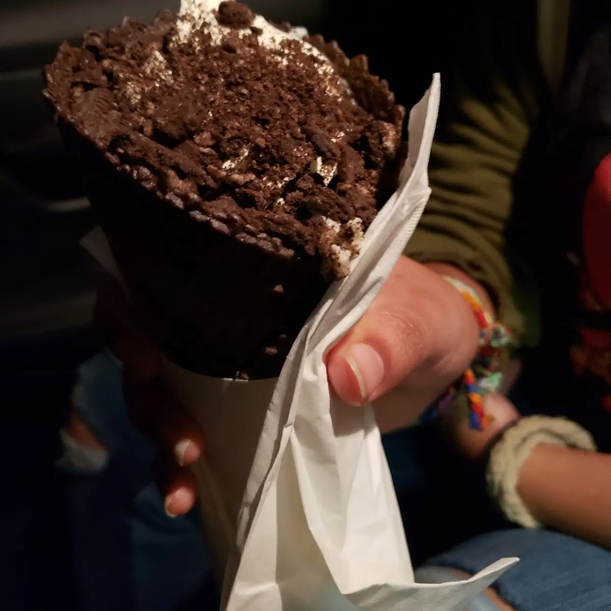 Double Stuf Oreo Waffle Cone