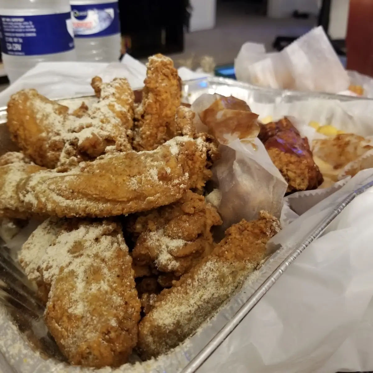 Lemon Pepper Wings and Fries