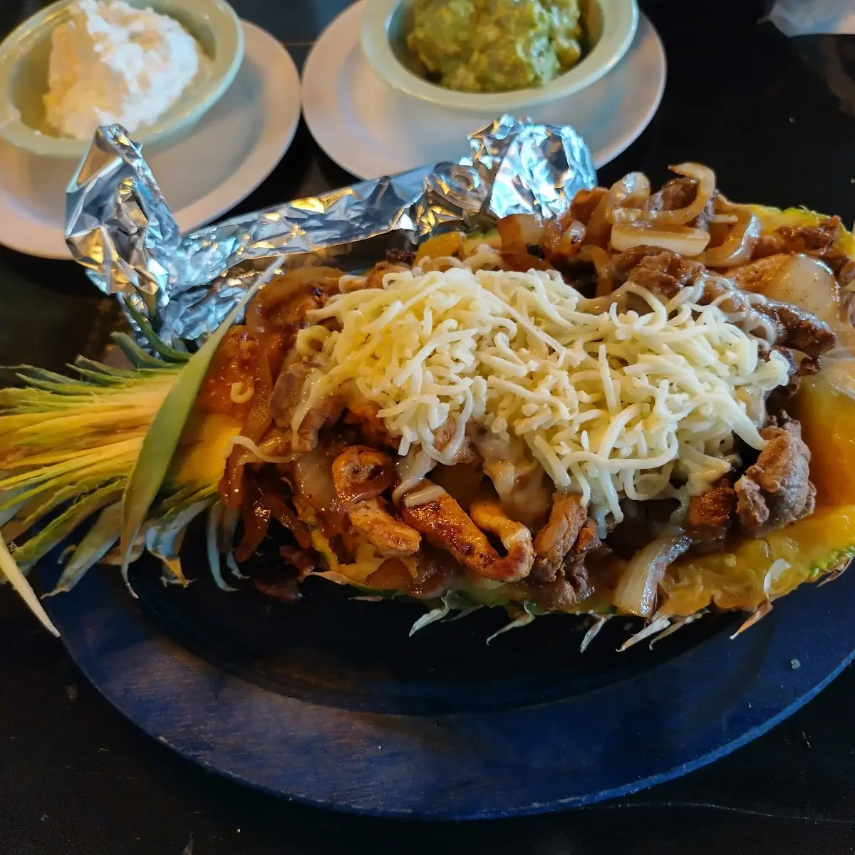 Pineapple Chicken Fajita Dish