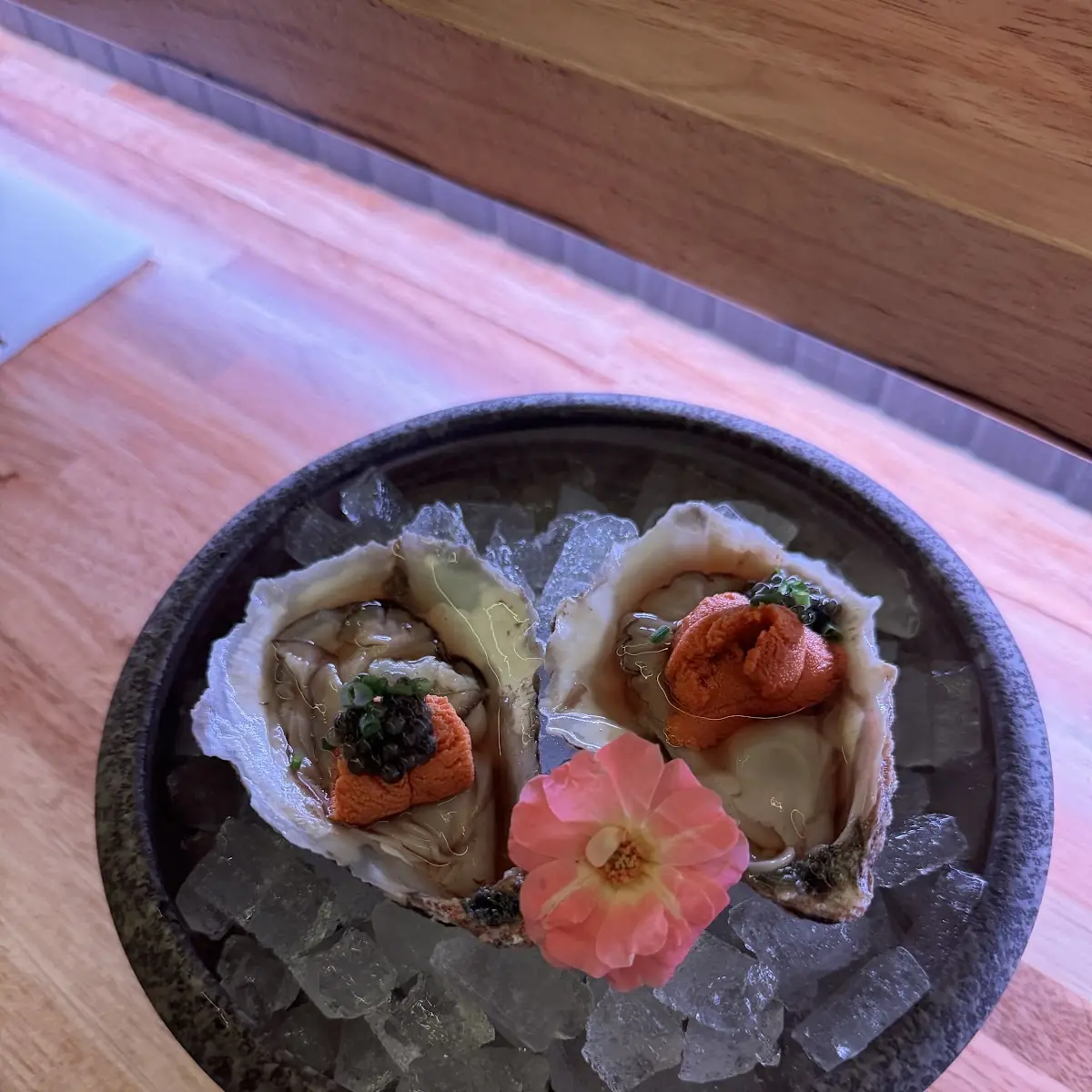 Fresh Oysters with Roe
