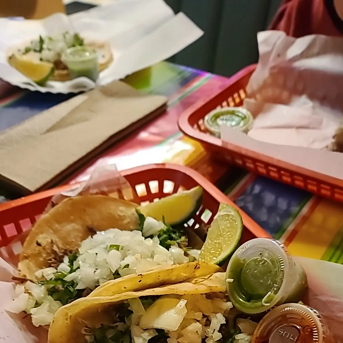 Taco Al Pastor and Carnitas Taco