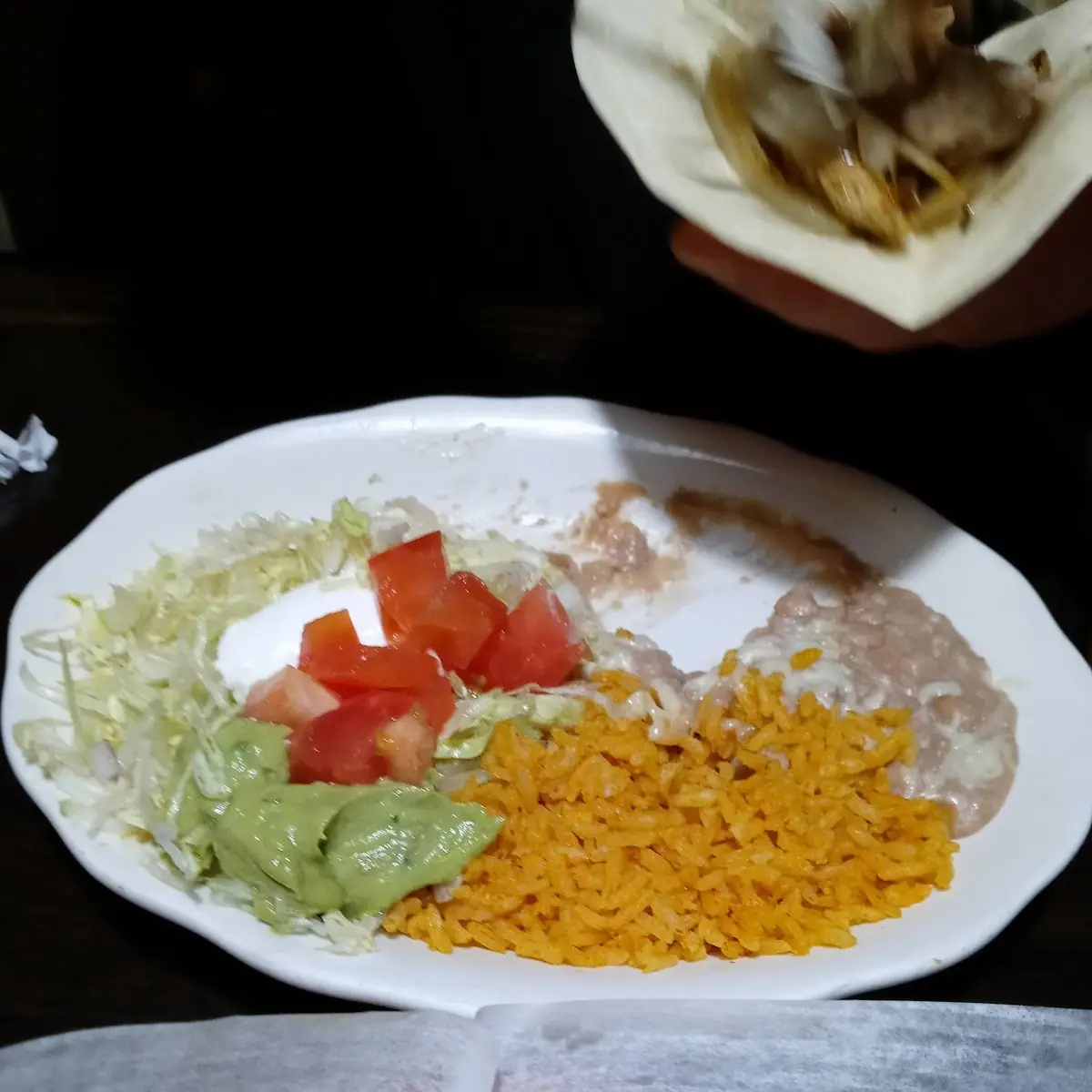 Cheese Quesadilla and Rice