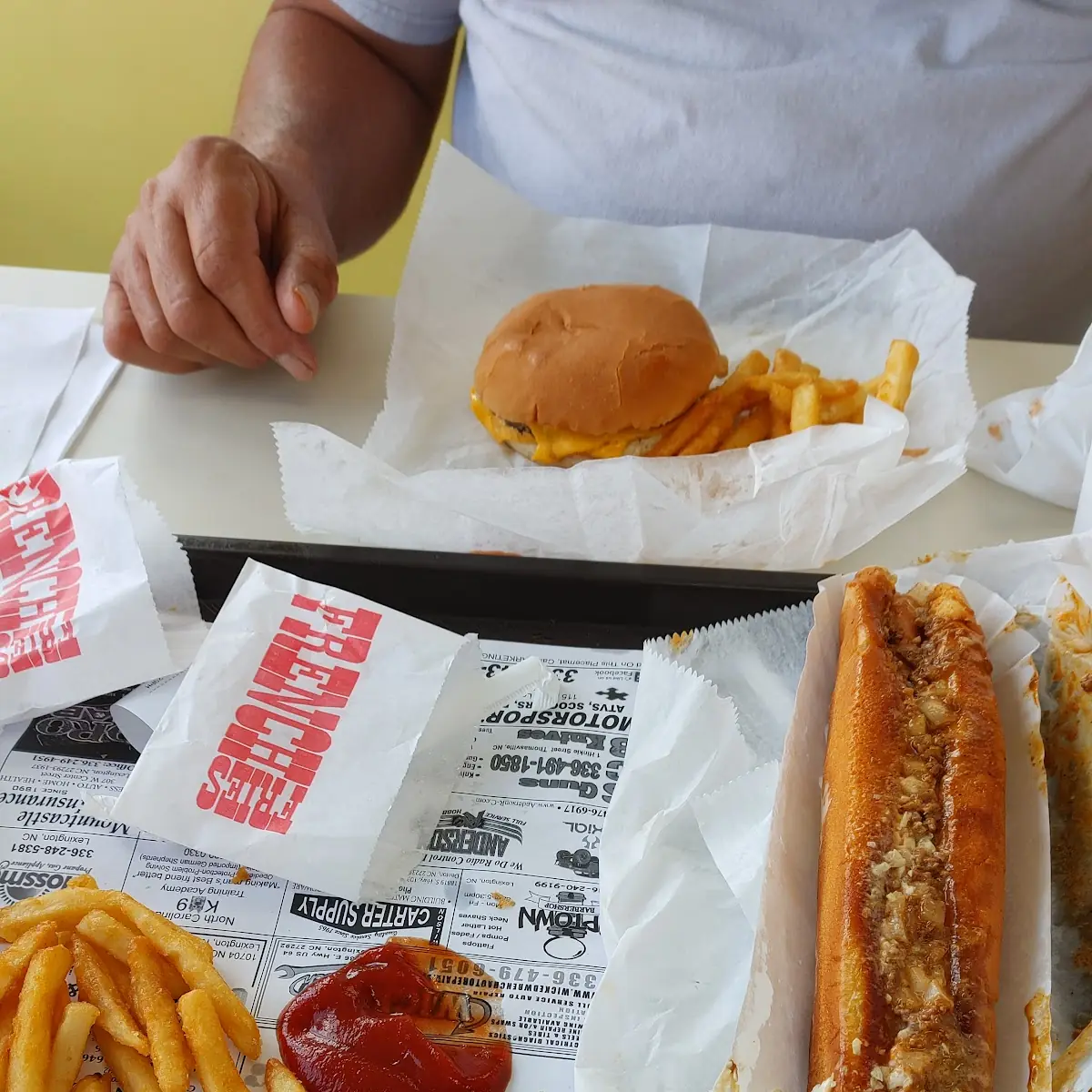 Foot Long Hot Dog Combo