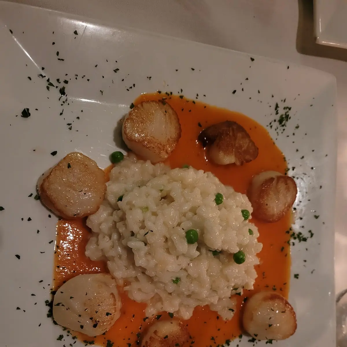 Pan Seared Scallops with Risotto
