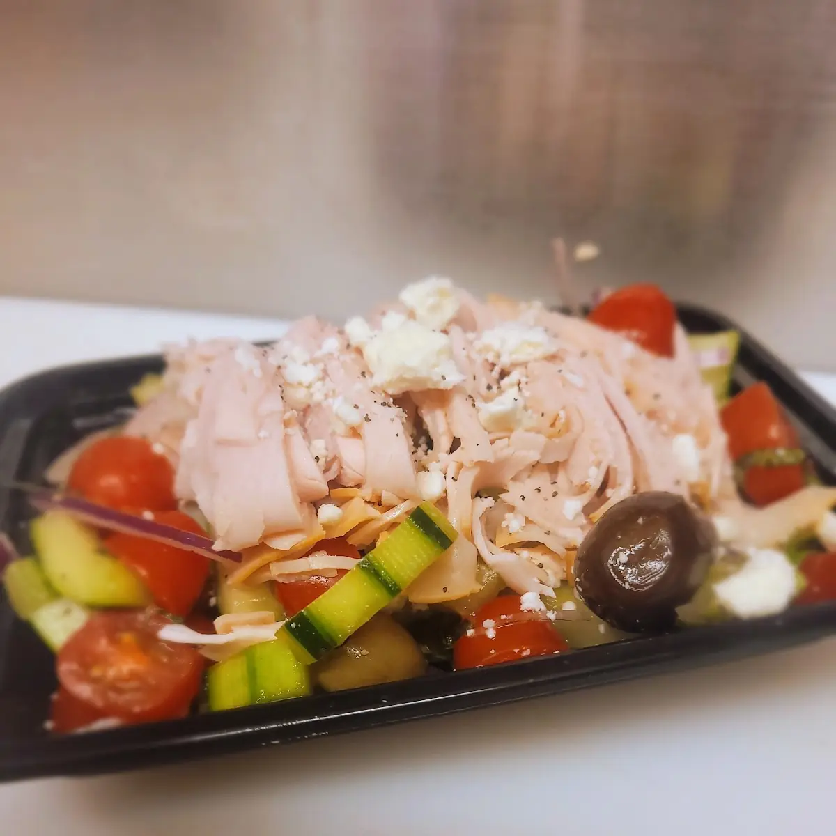 Mediterranean Salad w Smoked Turkey