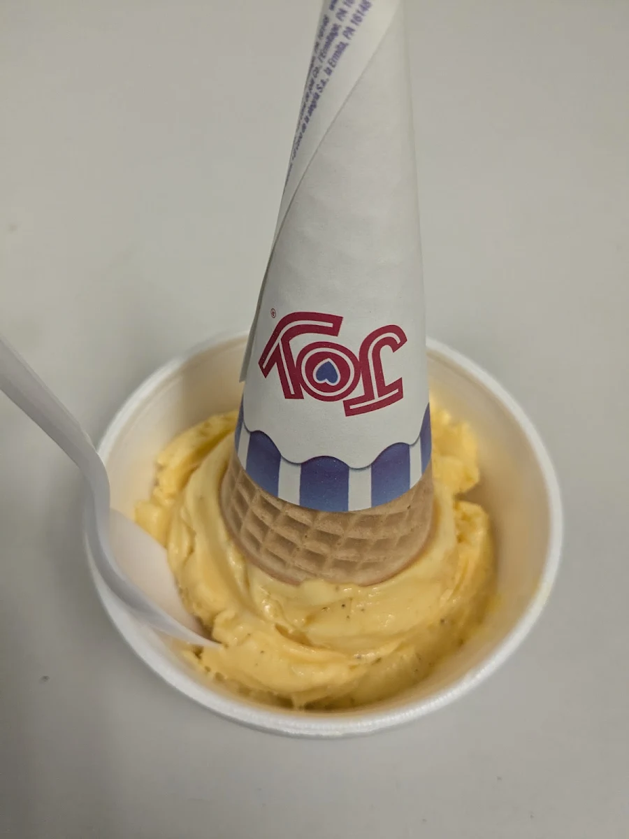Egg Nog Ice-Cream with a Sugar Cone