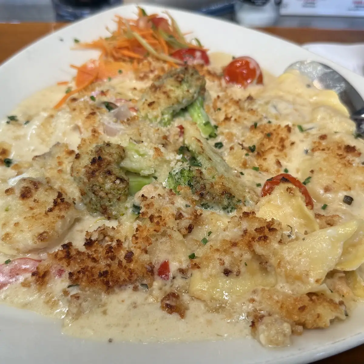 Lobster Ravioli Alfredo