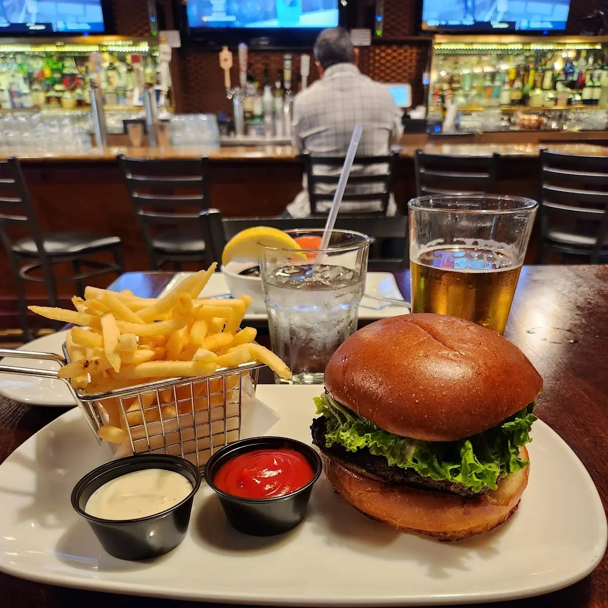 All American Burger and Fries