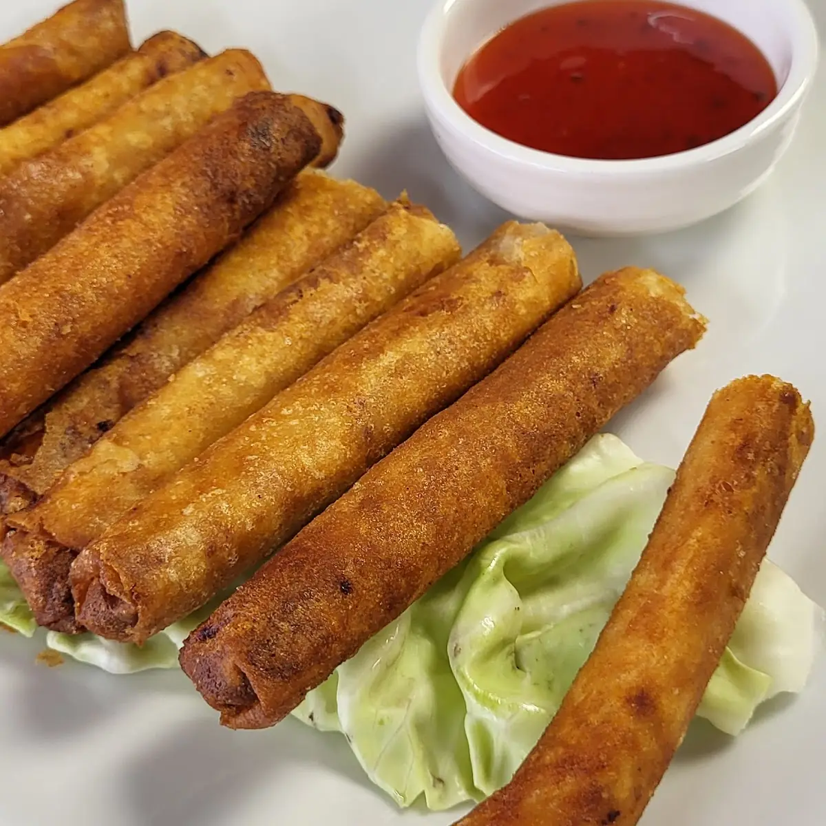 Crispy Spring Rolls with Dipping Sauce